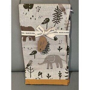 Baby Blanket Cotton Knit Animals Birds Monkey Nursery Decor Made in India New